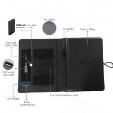 Portronics Power Wallet 10K Smart Organizer + in-built 10000mAh Power bank + Diary