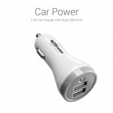 Portronics - Car Power 2.4A Car Charger with 2 Ports