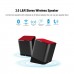 Trendwoo Twins Bluetooth Wireless Speaker, Support 2.0 Left and Right Stereo Sound Surround with Built in Microphone Hands-free Music Player